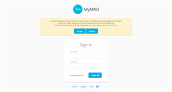 Desktop Screenshot of mymro.com