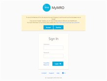 Tablet Screenshot of mymro.com